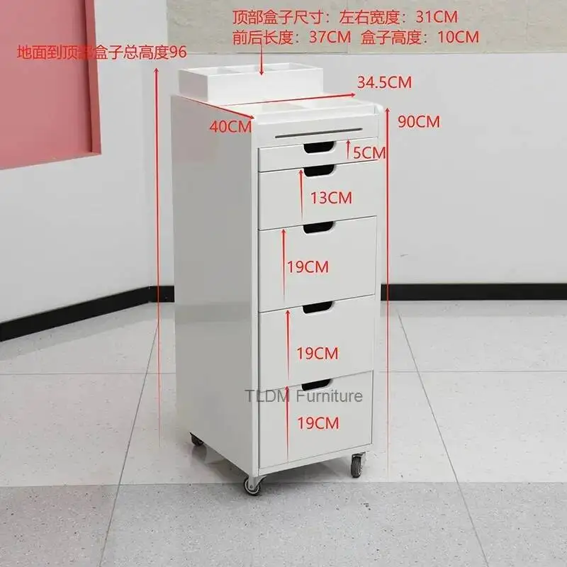 Elegant Trendy Furniture Salon Classic Versatile Beauty Simple Hairdressing Trolley Nordic Luxury Shelves Cart Salon Furniture