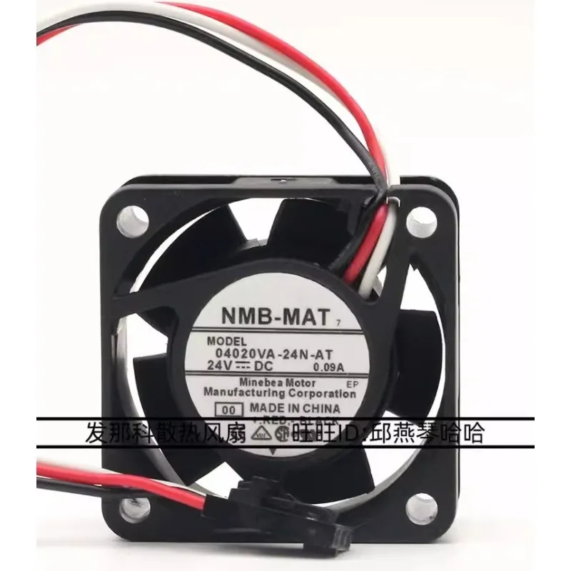 

New Cooler Fan for NMB 04020VA-24N-AT 4020 24V 0.09A Fanuc Fan 40*40*20MM