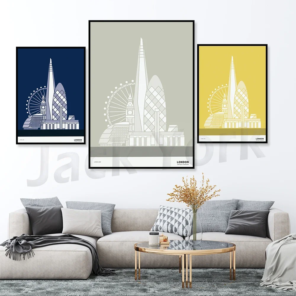 London Print | London Poster | London Illustration | London Architecture Print | London Skyline | London Gift