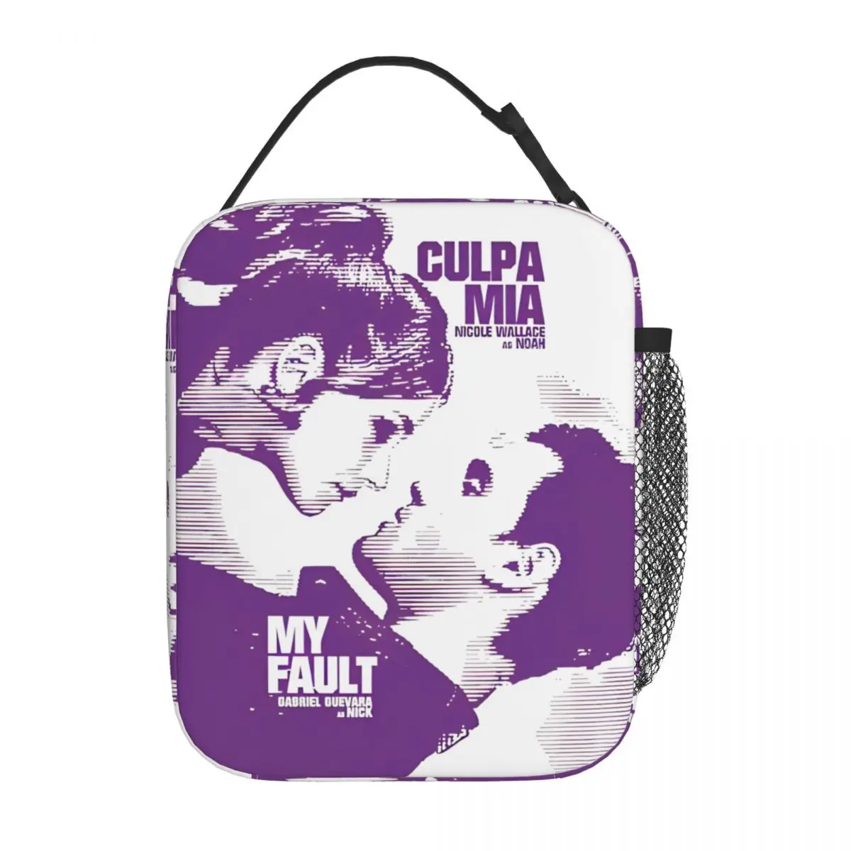 Culpa Mia My Fault Movie Merch حقائب الغداء المعزولة للطعام في الهواء الطلق حقيبة التخزين المحمولة برودة صندوق بينتو الحراري