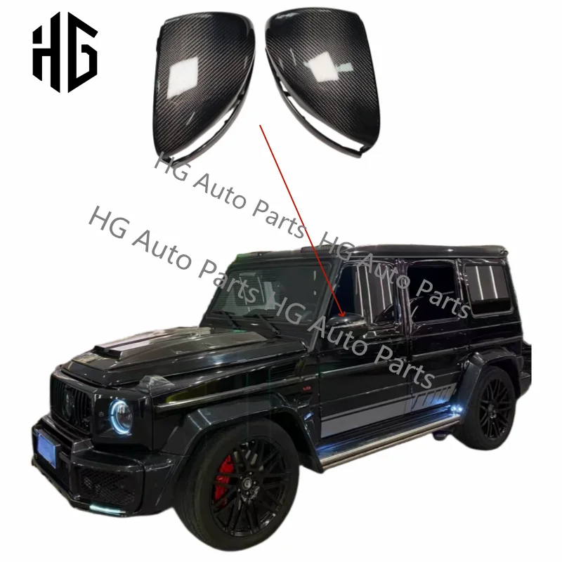 Best Price Real Carbon Fiber Mirror Covers For G Class W464 W463A G63 G500 G55 Wagon Rear View Mirror Covers Auto Accessories