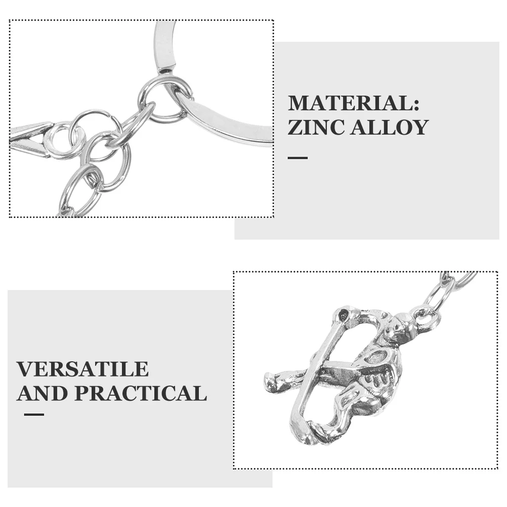 2 قطعة سلسلة المفاتيح هوكي الجليد شكل فريد متعدد الاستخدامات لمحبي الرياضة فريق المدربين دائم تذكار هدية الرياضة المفاتيح لمحبي #2