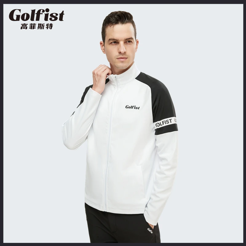 Golfist Golf Men's Autumn and Winter Men's Outdoor Windproof Jacket High Quality Men Overcoat Turn-down Collar Breathable