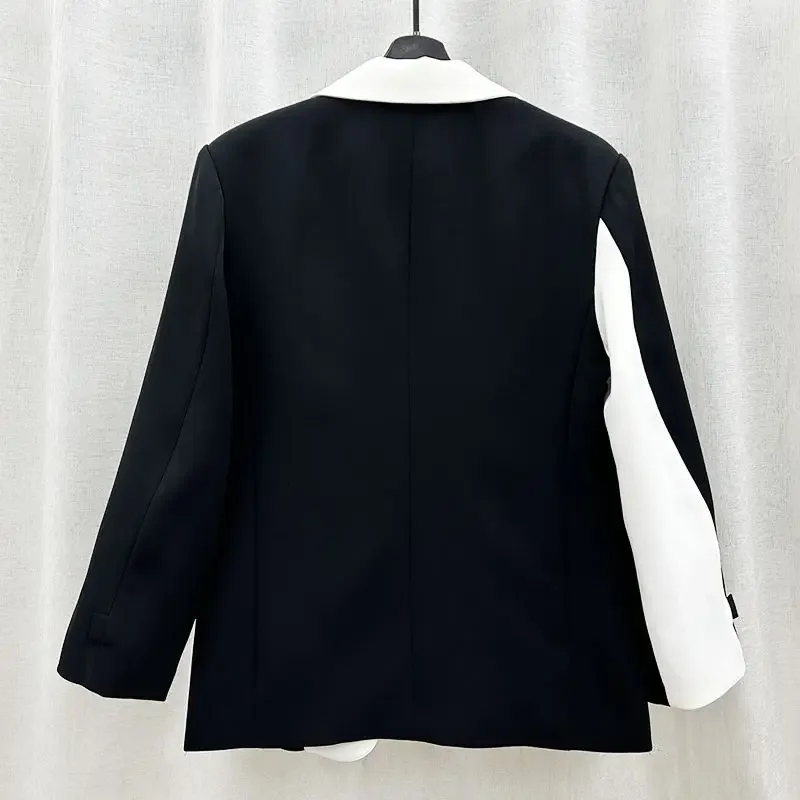 Coat Oversize Plus Big Size Men\'s Suit Jackets White Male Blazer Black Premium Summer Clothing Elegant New In Menswear