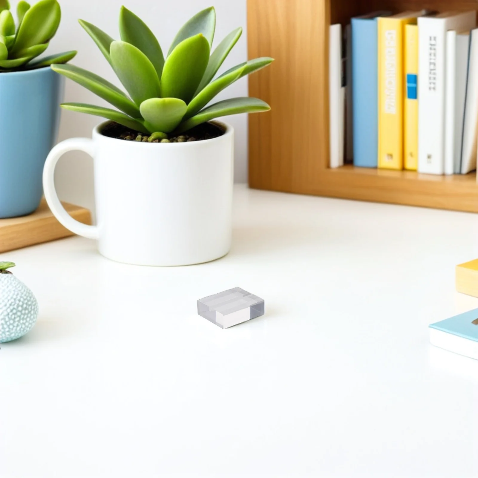 

24Pcs Transparent Acrylic Business Card Stand Mini Holder Desktop Table Restaurant Office Home Card Organizer Acryliccard Holder