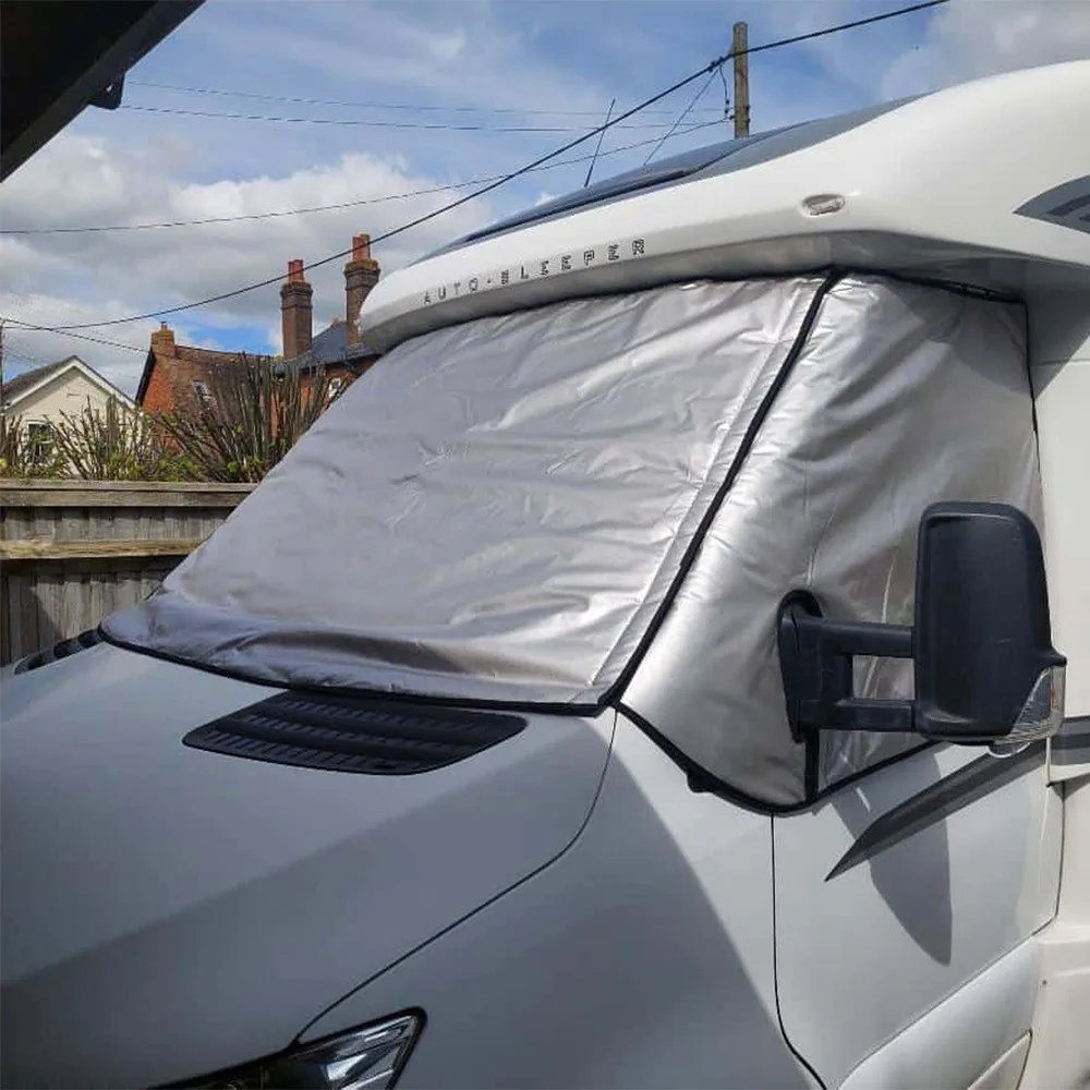 

1 шт. солнцезащитный козырек подходит для VW T5, съемный толстый чехол на лобовое стекло автофургона, вакуумная упаковка, морозостойкий чехол для автофургона, солнцезащитный козырек