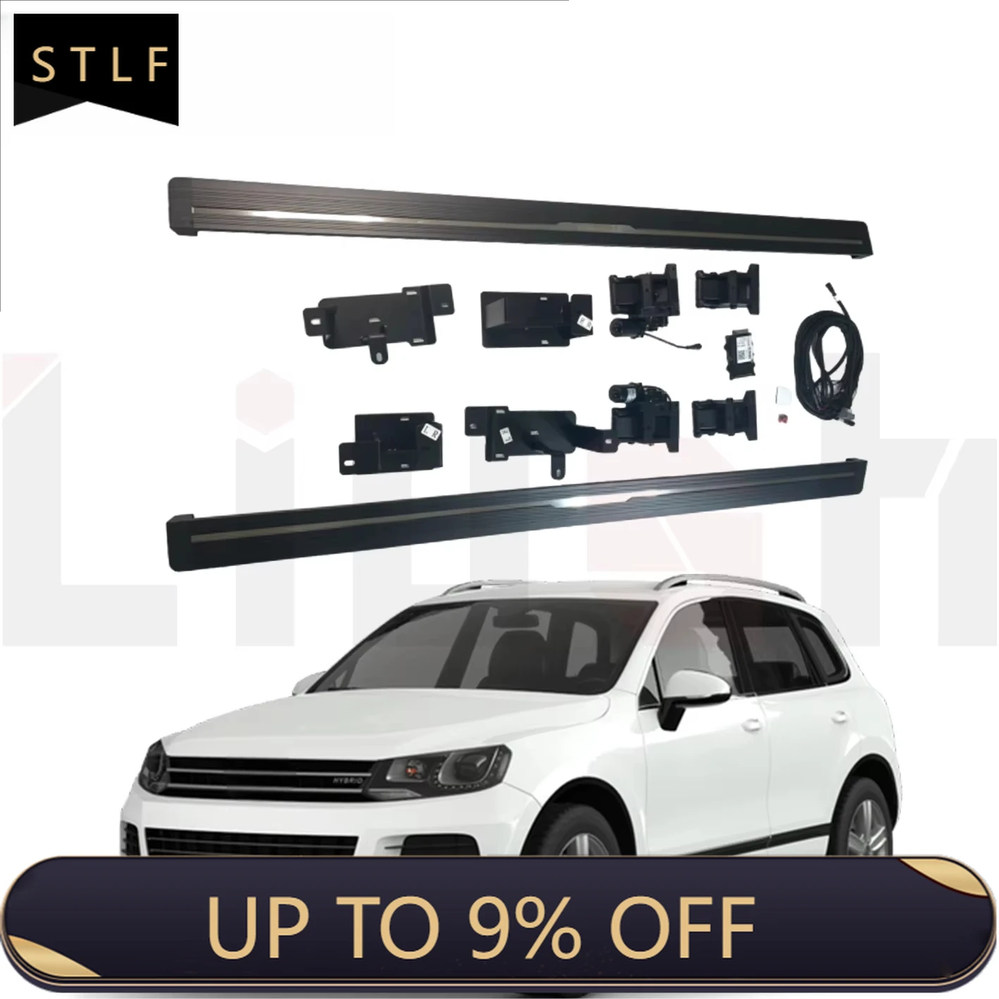 

Electric Running Boards Retractable Aluminum Alloy For Touareg 7P 2011-2018 SUV Side Steps with Carry Bag