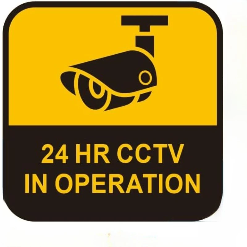 

New Car decals and stickers Securiy Camera Warning Stickers, CCTV Video Surveillance Vinyl Decals, Set 15cm PVC KK