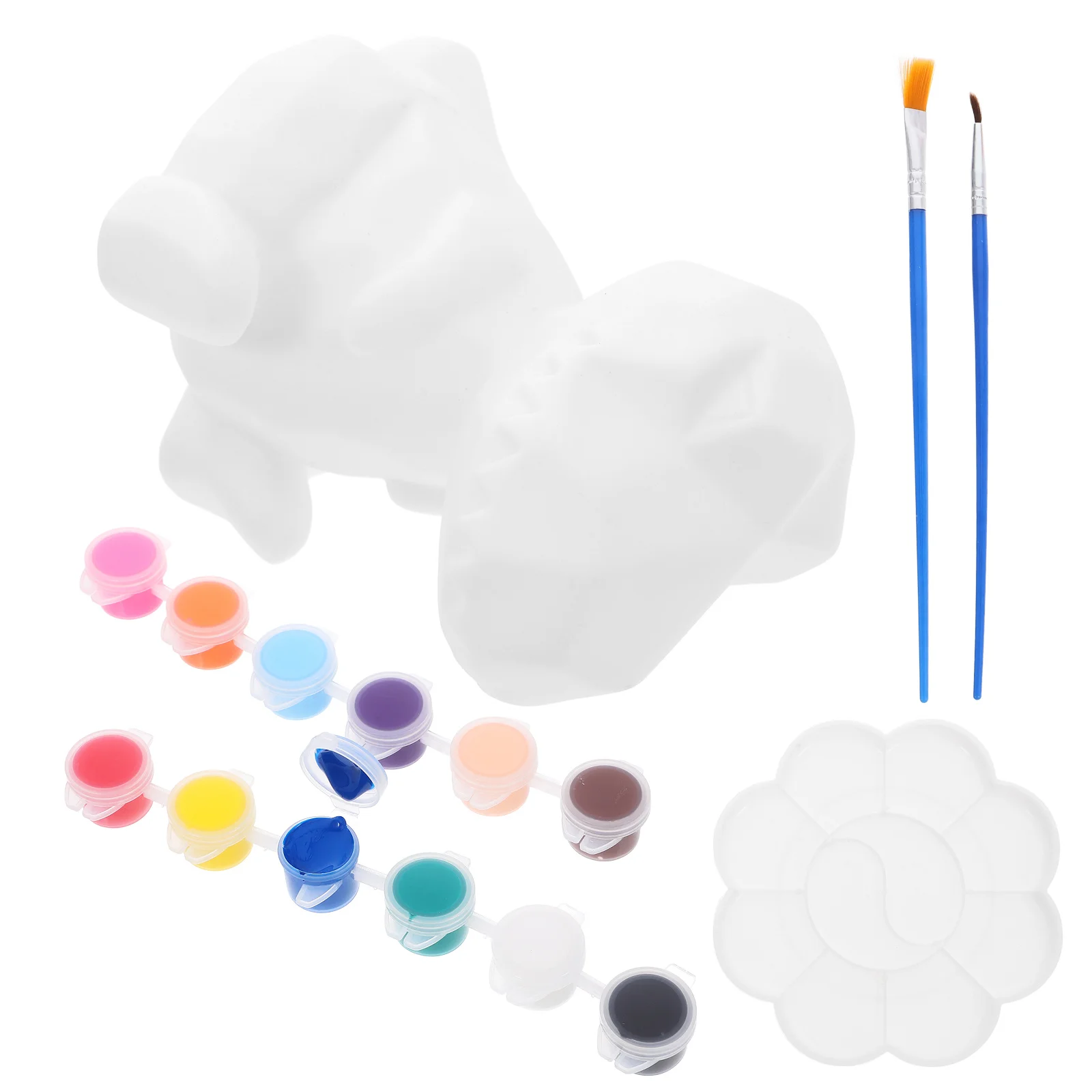 1 set 1 Set Diy Doodle Dinosaur Night Light Unfinished Painting Kit For Kids Bedroom Decorative Table Lamp Bedside Night Light