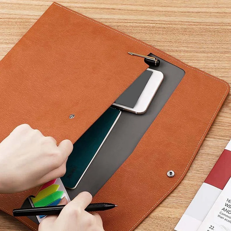 2 упаковки, сумка для хранения информационных файлов для конференций и офиса, школьные канцелярские принадлежности, кожа А4