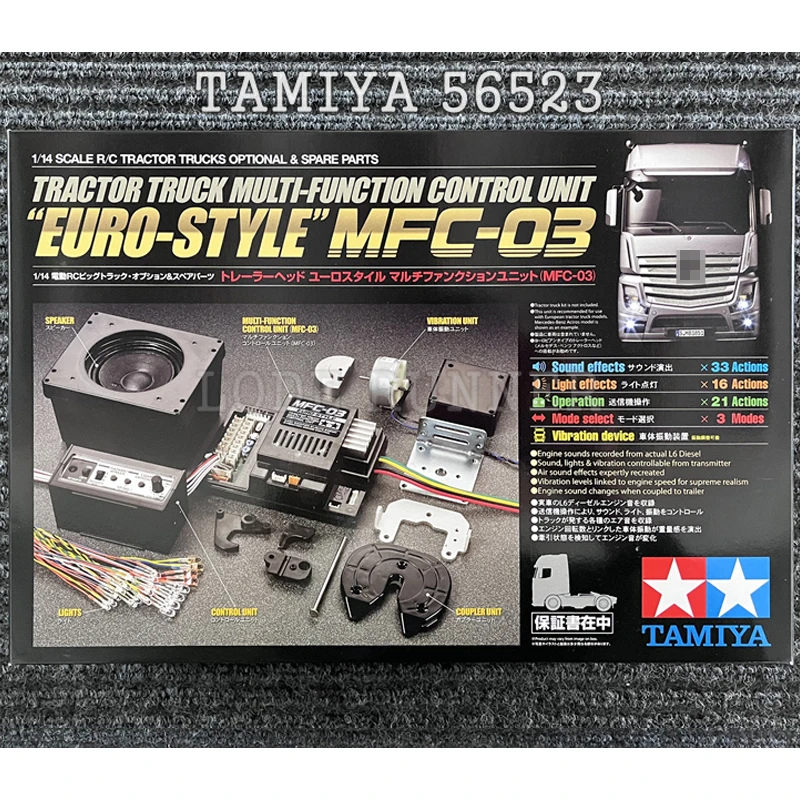 Tamiya zdalnie sterowana ciężarówka sprzęt elektroniczny ciągnik hydrauliczny dźwięk i światło zestaw MFC01/MFC03 56511/56523 akcesoria samochodowe