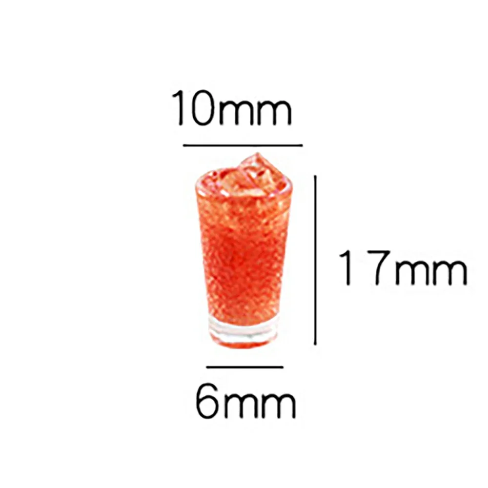 1Pcs 1/12 Doll House Miniature Resin Fruit Smoothie Simulation Drinks Model Toy Mini Decoration Dollhouse Accessories