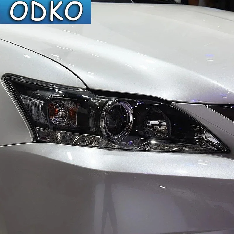 Smoked Black TPU Sticker Car Headlight Protective Film For Lexus ES 300h NX CT GS IS LC LS RX LX570 RC UX GX F Sport 2022