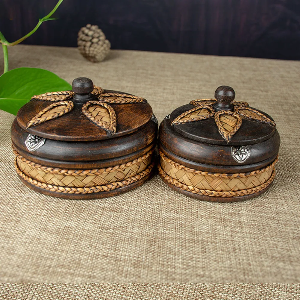 

1pc Solid Wood Handmade Thai Style Smoking Ash Tray Cigar Ash Tray For Home Bar Hotel Creative Smoking Gift 10Cm Diameter
