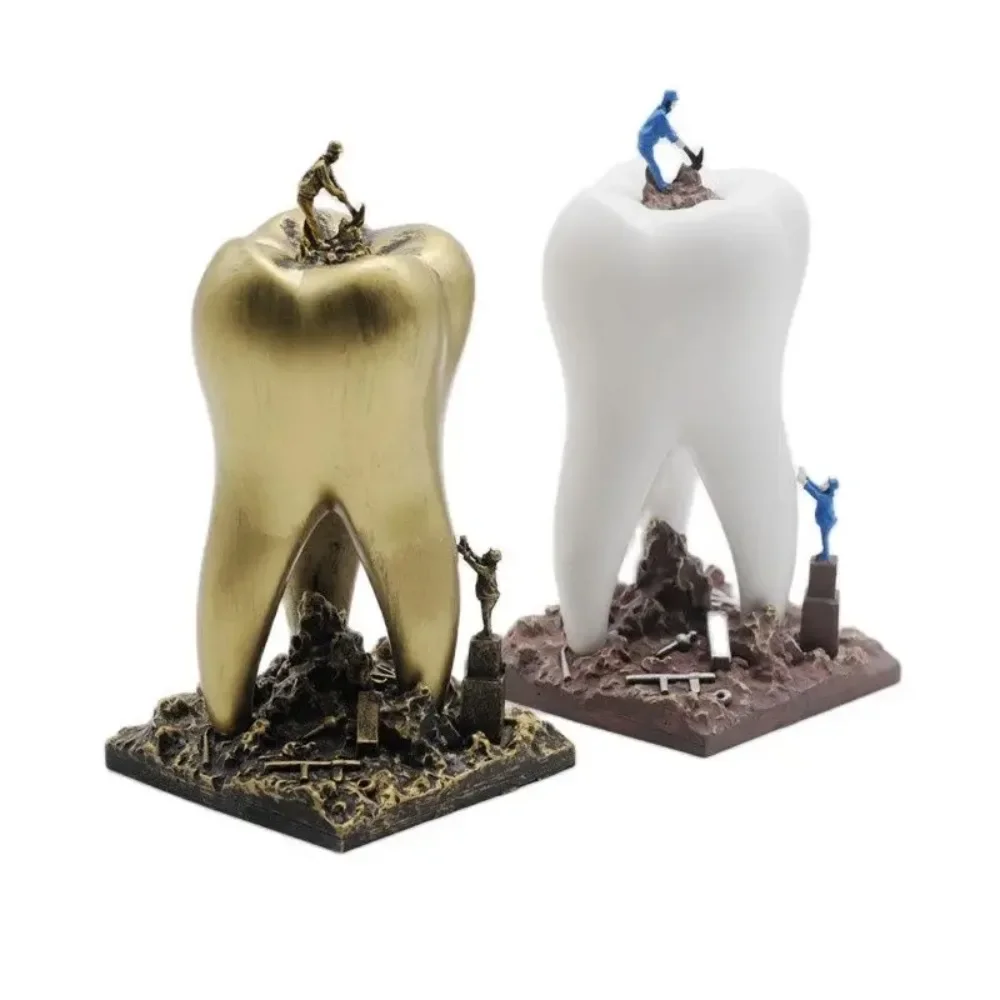 1Pcs Dentist Gift Resin Toys Dental Artware Teeth Handicraf Dentistry Clinic Decoration Furnishing Articles Creative Sculpture