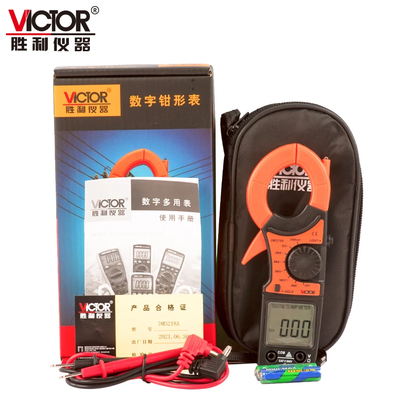 Digital Clamp Meter DM3218A Voltage 1000V Ohm Hz Temperature Current DUTY test DCA DMM