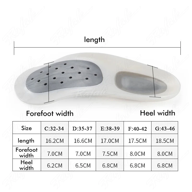 1 Set Flatfoot Massage Orthotics Insoles Cubitus Varus Orthopedic Feet Care Flatfoot Correction Arch Support Orthopedic Cushions
