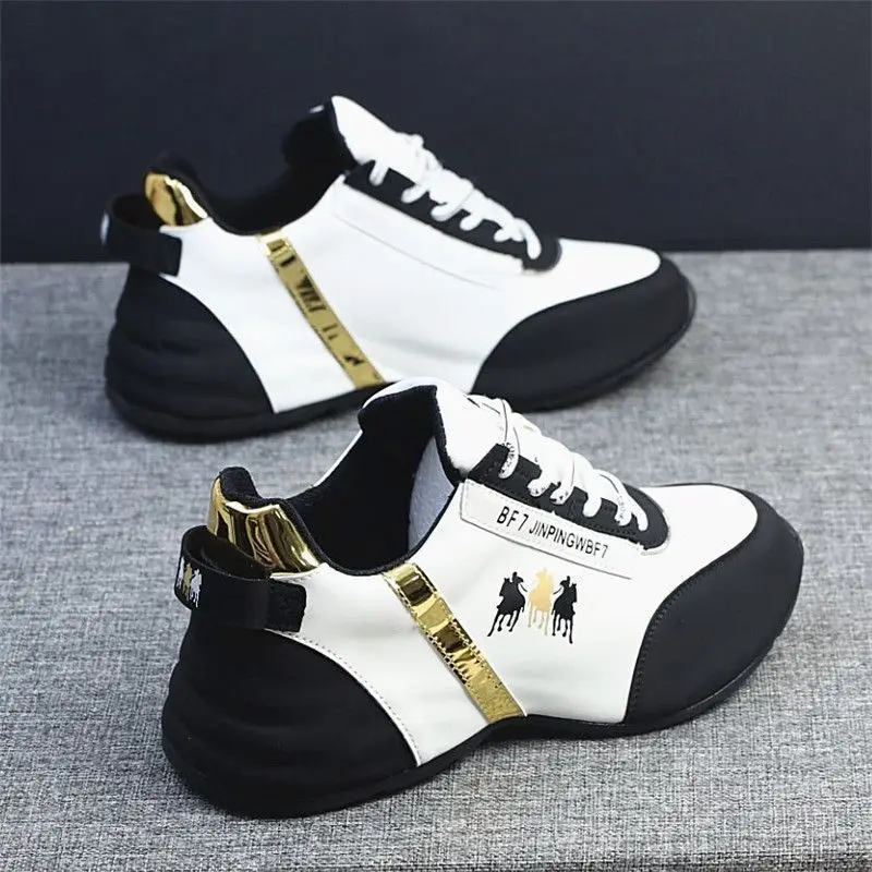 

Soft leather men's shoes 2025 spring and autumn new casual shoes, anti slip couple style breathable casual sports shoes