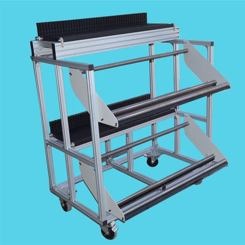 Disassemble Type Stainless Steel Feeder Storage Shelf SMT Feeder Trolley Feeder Carts