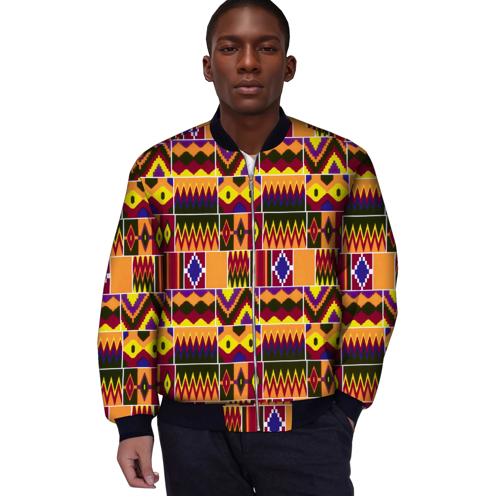

African Printed Wax Cotton Jacket Ankara Fashion for Autumn Winter Unisex Stylish Warm Clothing Suitable for Men And Women