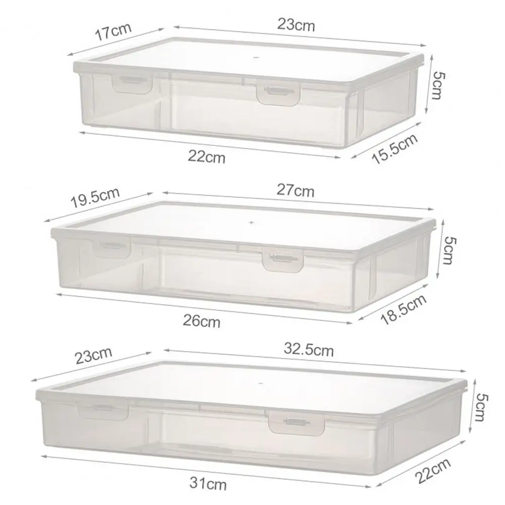 A4/A5 Documents Storage Case Buckle Design Transparent File Folder Large Capacity Paper Data Book File Organizer Office Supplies