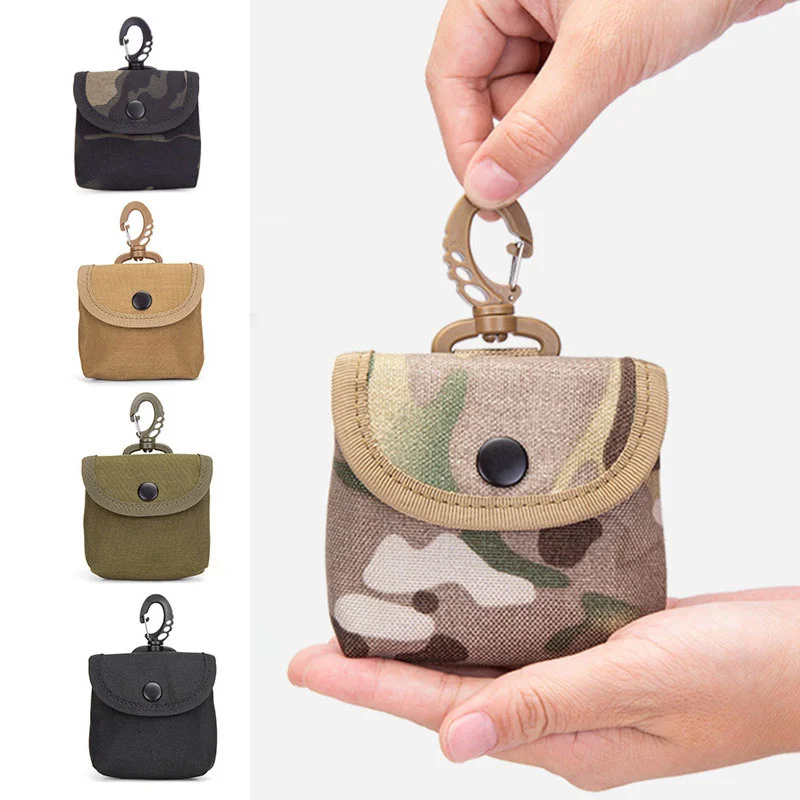 Mini bolsa táctica para llaves, bolsa pequeña de transporte para monedas, auriculares