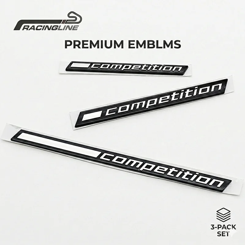 3D ABS Wettbewerbs-Emblem Aufkleber für BMW M2 M3 M4 M5 M8 G20 G30 F10 F30 F80 Auto Kofferraum Kotflügel Karosserie Logo Dekor Zubehör – Detail 6