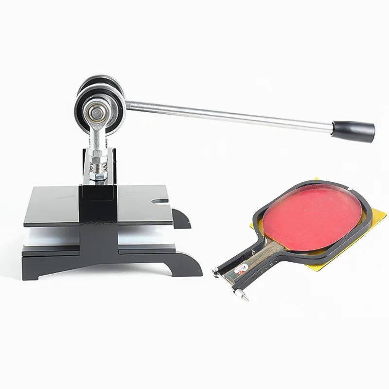 Universal Manual Press Table Tennis Racket Rubber Cutting Machine Sticky Pat Tool for Ping-Pang Bat Edge Cutting