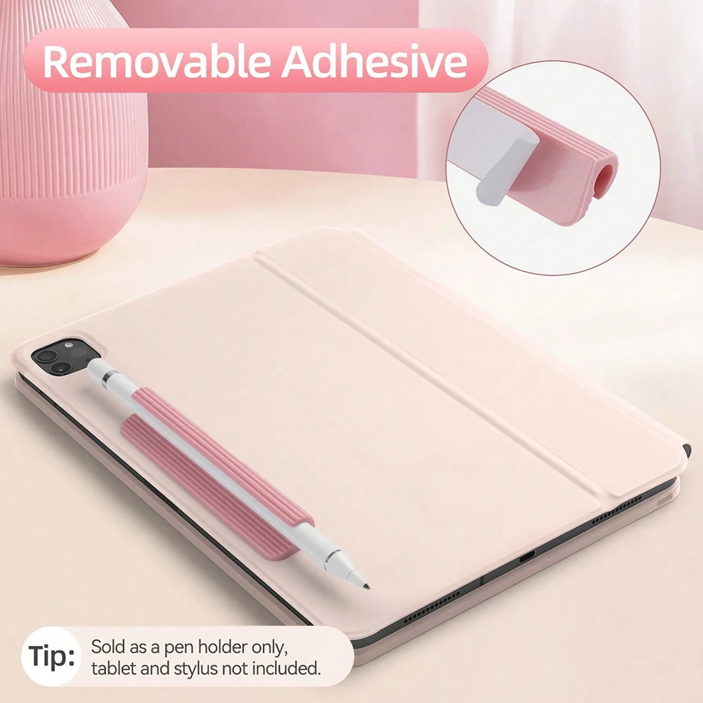 Funda de silicona para portalápices (USB-C) Apple Pencil 1.a/2a generación Adhesivo fuerte adjunto a la funda de la tableta del lápiz óptico ﻿