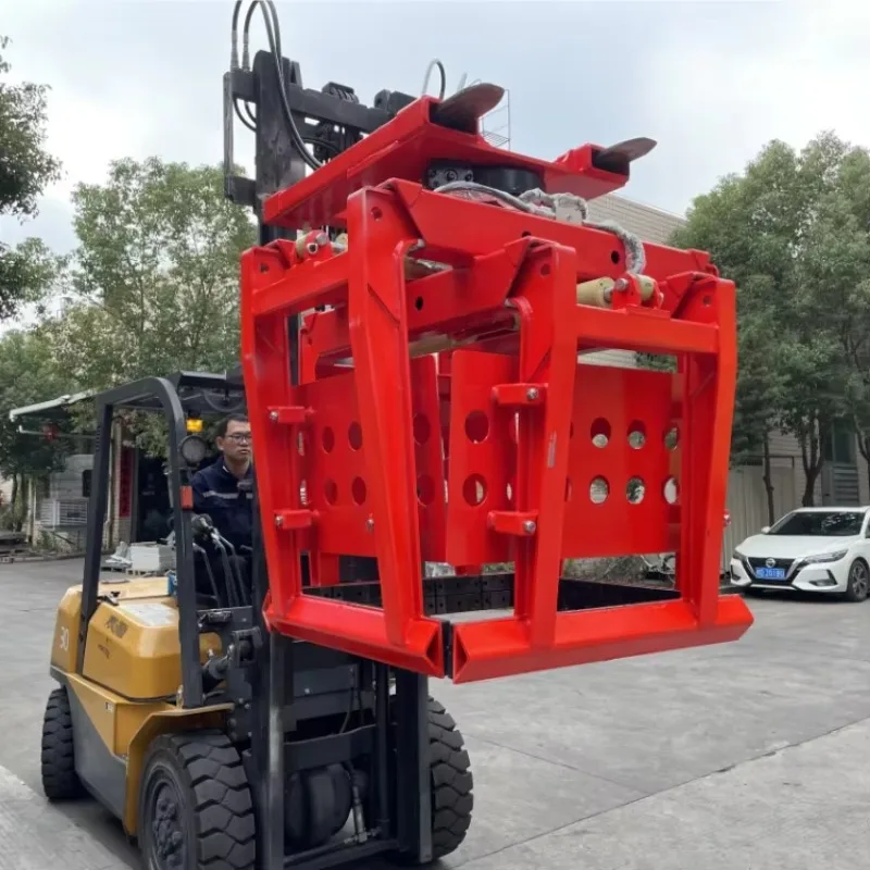 Forklift Attachments Bell Type Block Clamp Offers Powerful Functionality And Excellent Cost Performance