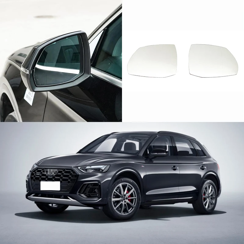 Left Right Door Side Heated Wing Mirror Glass Rearview Plate Audi Q5 / Q5L 2018-2023 Audi Q7 2016-2023 OEM: 4M0 857 535 A