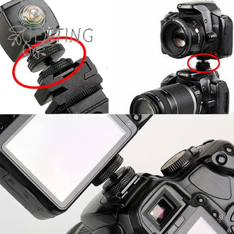 

Горячий 1/4 держатель для телефона с креплением для горячего башмака, двойная гайка, адаптер для холодного башмака, кронштейн для двухслойной камеры, адаптер для горячего башмака, аксессуары