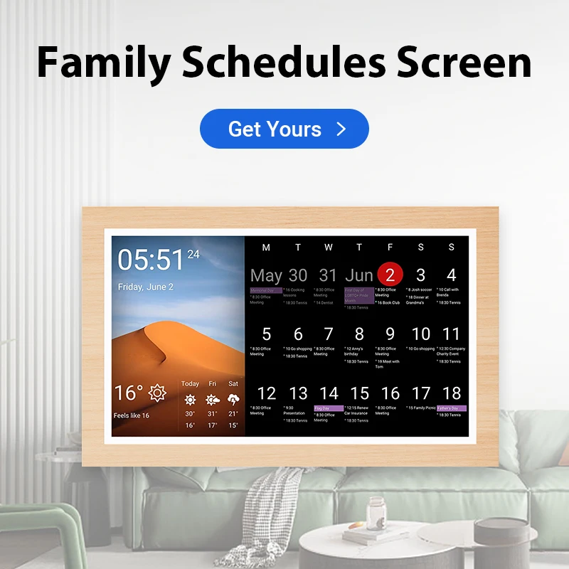 Neues Design, intelligenter Kalender, Android 13, RJ45, POE, digitaler Planer, Bildschirm, Familienkalender, Bildschirm, Werbung, Display, Android-Tablet