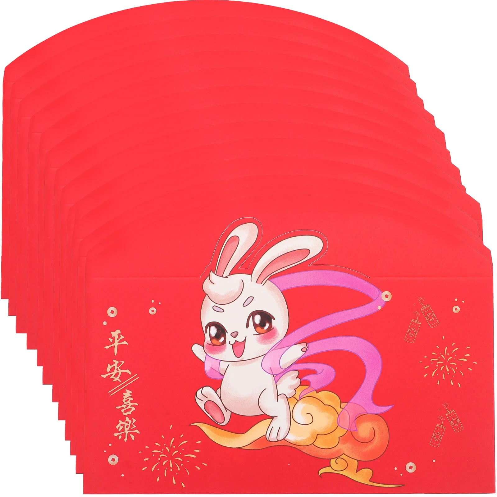 

12pcs Year of the Rabbit Red Envelope Creative Chinese Style Money Packet 2023 Zodiac Gift for Spring Festival New Year Party