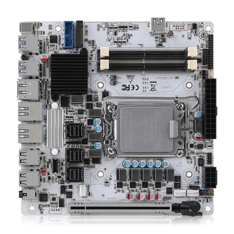 NAS Motherboard for Storage Servers, 8 Bay Dual LAN 4x M.2 for Home/Enterprise