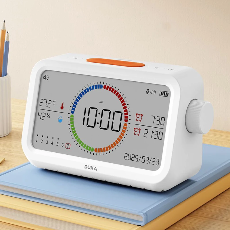 DUKA MT3 Multi-functional Clock Alarm Clock Temperature and Humidity Meter Indoor Learning Timer Home Car Digital Desktop