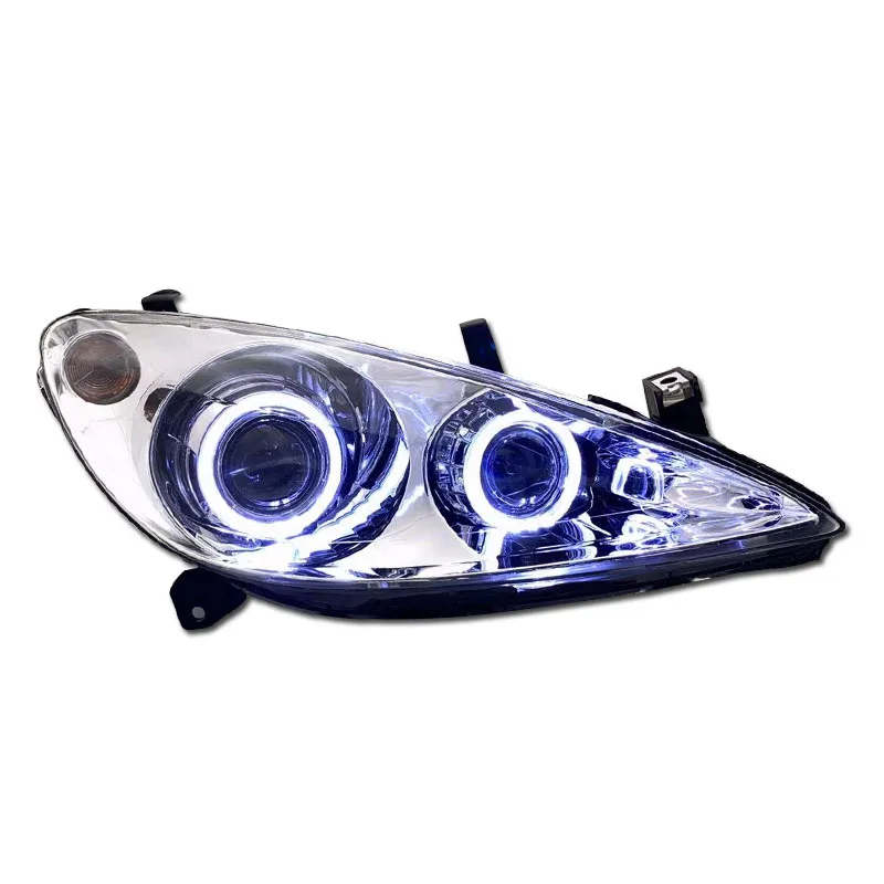 for Peugeot 307 headlight assembly modification sea 5 bi-optical lens xenon low beam LED daytime running light 2003-2013