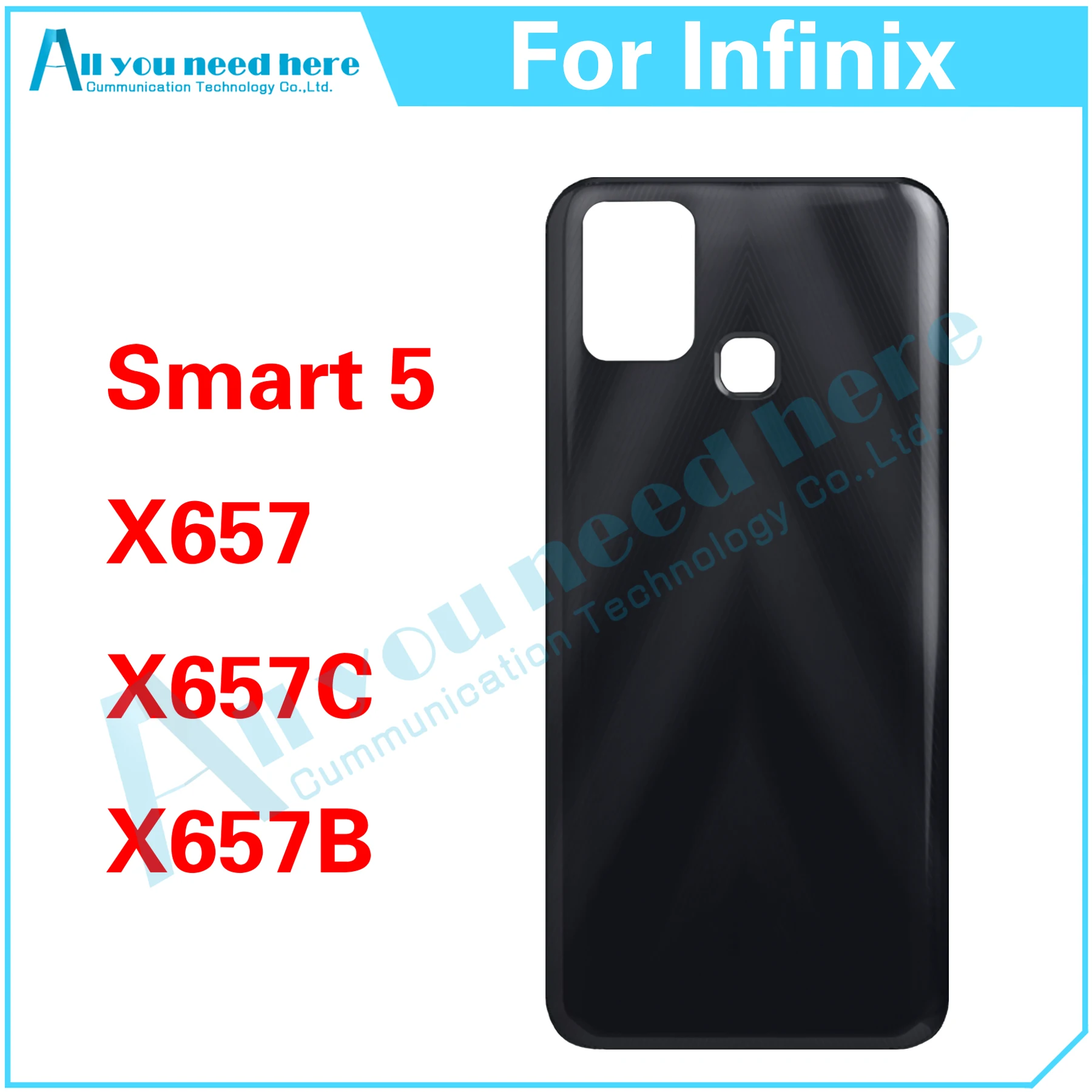 

10PCS For Infinix Smart 5 X657 X657B X657C Smart5 Rear Case Battery Back Cover Door Housing Repair Parts Replacement