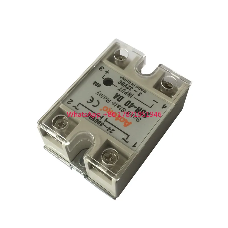 

SSR-40DA single phase ssr solid state relay 10a 40a