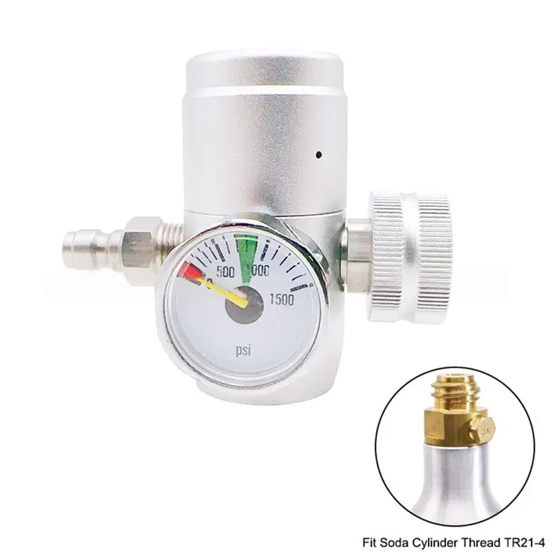 A93E-For Home Brewing Compatible For Sodastream Soda Cylinder Quick Fill Connector TR21-4 Threaded For Micro-Adjustable Valve