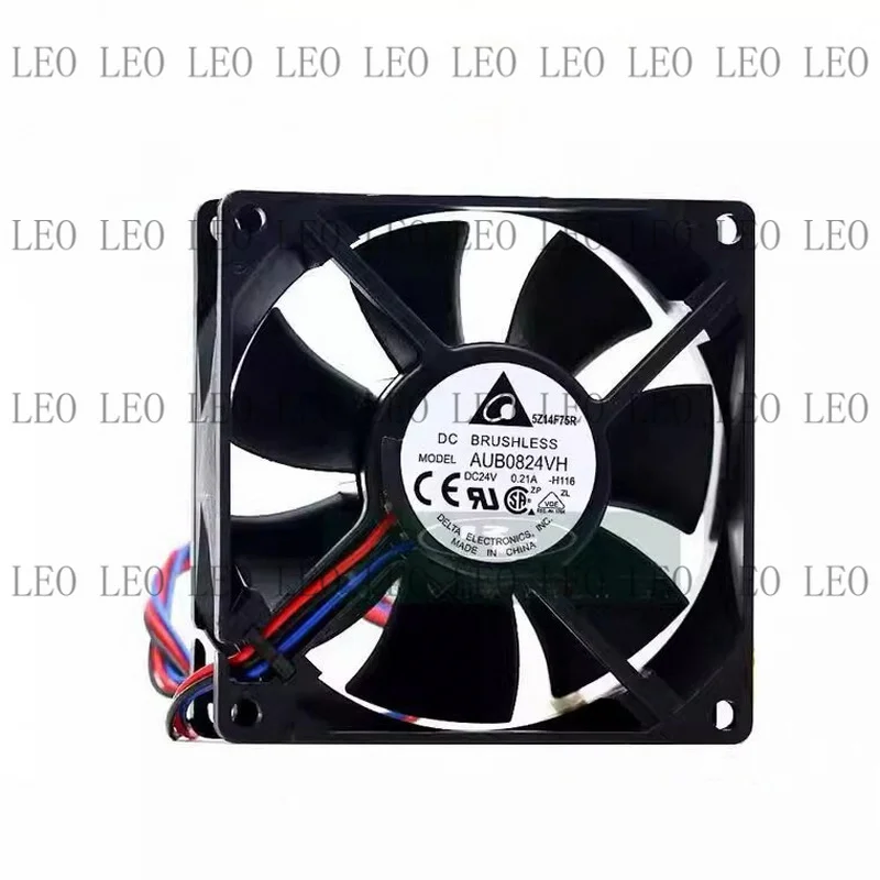 MY For Delta AUB0824VH 8025 DC24V 0.21A 8CM 3-Wire Dual Ball Inverter Fan
