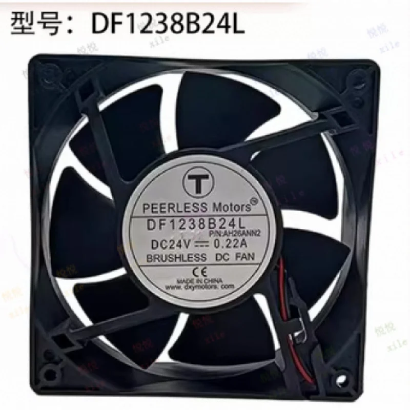 

L L ДЛЯ PEERLESS DF1238B24L DC24V 0,22A 12038 12 СМ 2-проводной инверторный охлаждающий вентилятор шасси