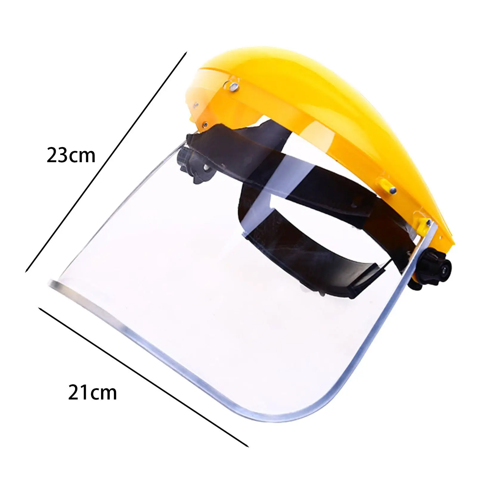 واقي وجه وقوس بديل ذاتي الصنع للقبعات الصلبة ذات الحافة الكاملة ، التشذيب الشامل ، واقي تسجيل الحدائق ، ملحق واقي من كلوريد البولي فينيل