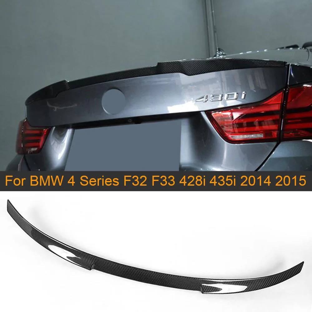 Carbon Fiber Rear Trunk Spoiler Wing for BMW 4 Series F32 Coupe 2 Door 14-17 428i 435i Non M4 Rear Spoiler Wing Boot Lip Lid