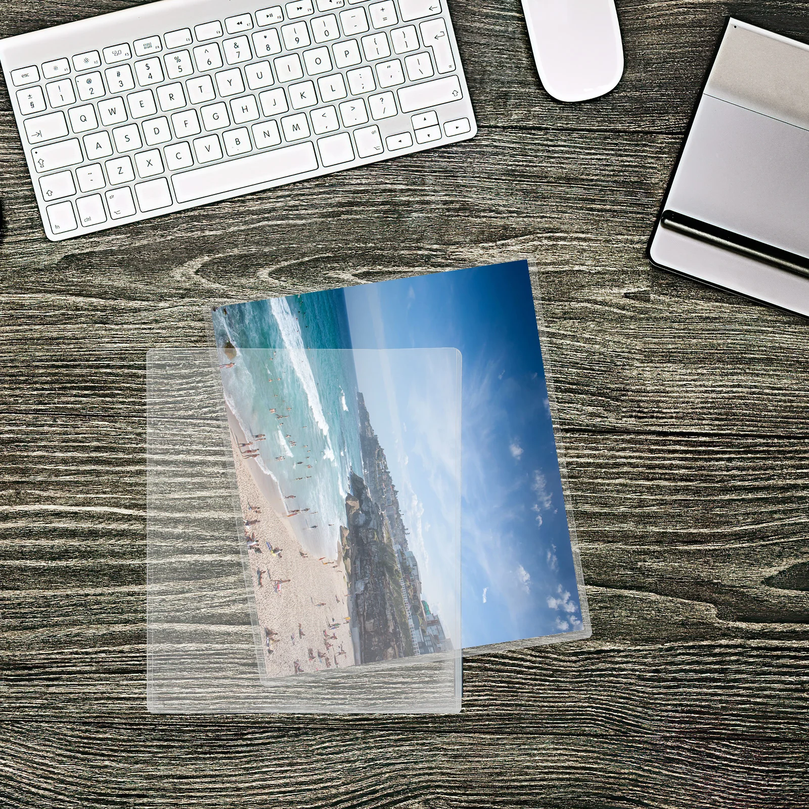 10 pezzi protezioni per foto buste in plastica impermeabili trasparenti trasparenti per foto certificati documenti poster 8,5x11 pollici