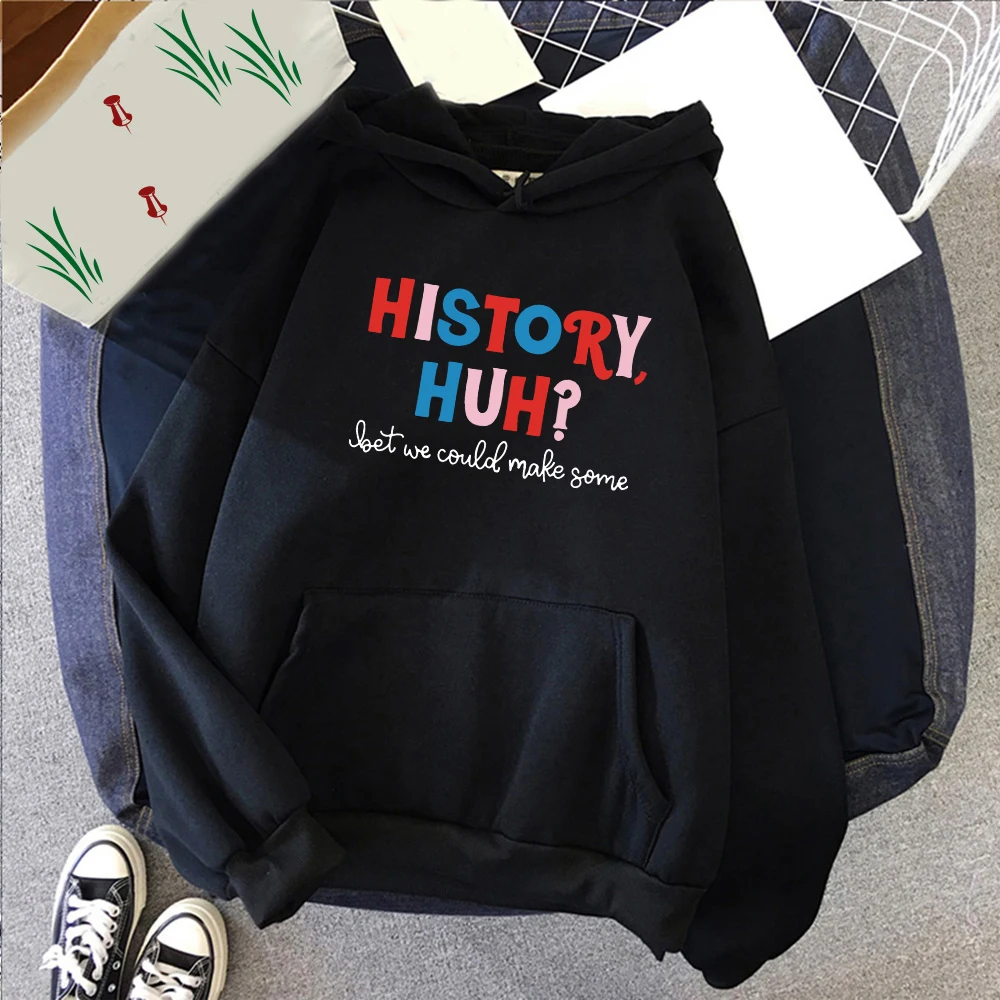 History Huh Red White Royal Blue Merch Hoodies Men/women Hooded Unisex Streetwear