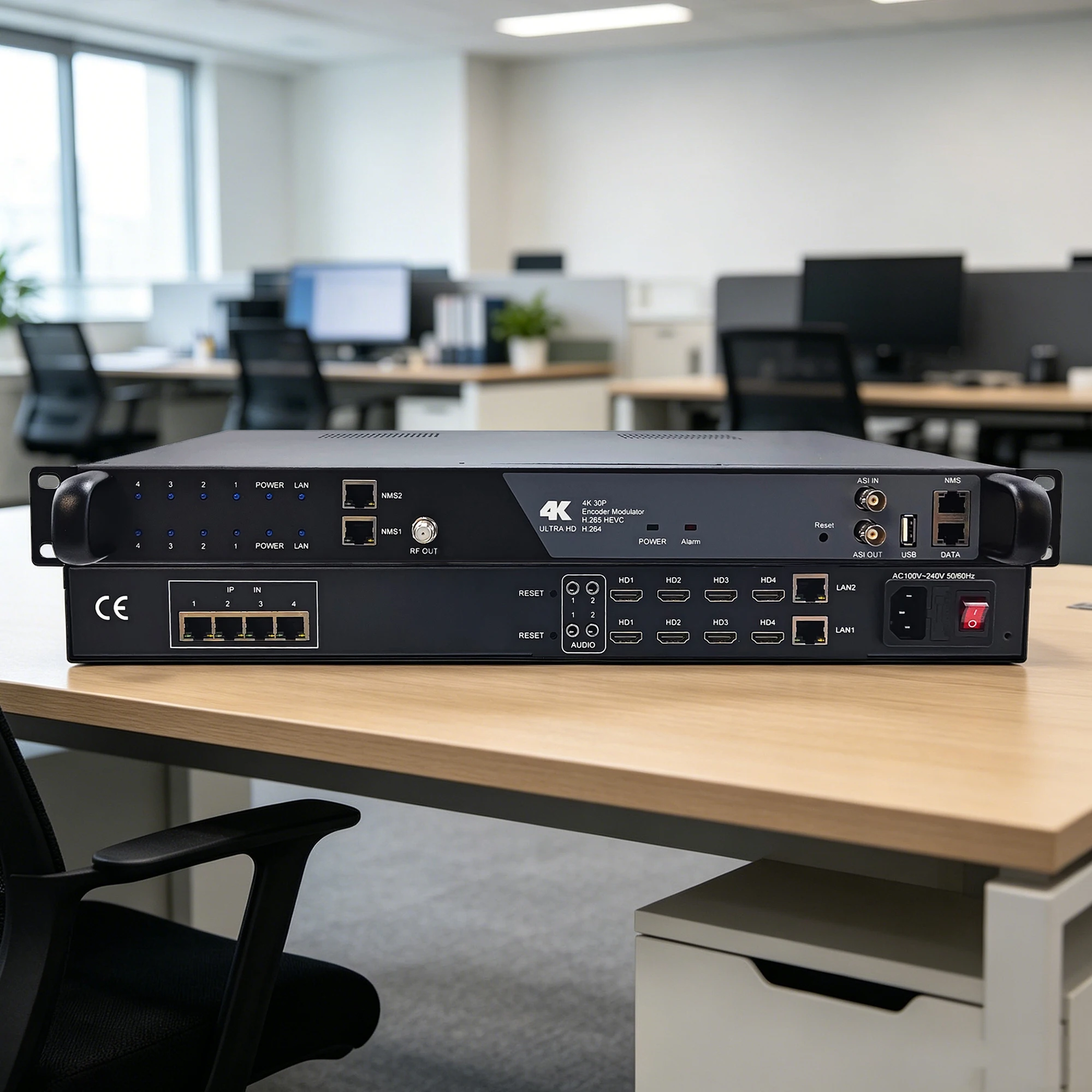 

Multi-channel encoder/modulator, 4K HD, IP and ASI to RF conversion (DVB-T, ATSC, ISDB-T, DVB-C, DTMB), digital TV modulator