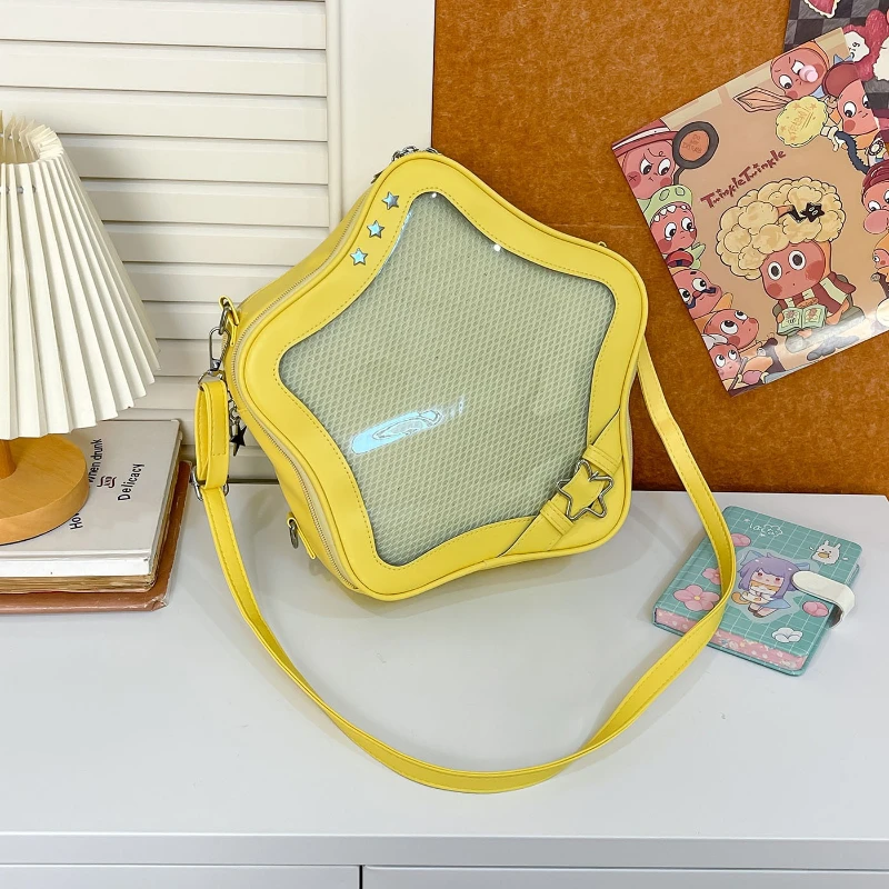 Japan style Sweet Soft Girl Ita Bag Two Dimensional Badge Display Star Mini Backpack Multifunctional Crossbody Bags for Women
