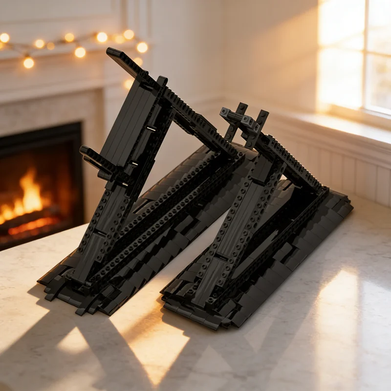 

397 деталей MOC: Наклонная базовая модель звездолета Венатор, конструктор, архитектурная игрушка, рождественский подарок, творческая идея, развивающая игрушка