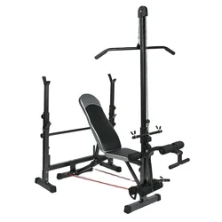 Home Gym Sports Fitness multi-functions Commercial Equipment Weight Bench Set With Squat Stand Power Rack